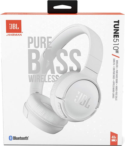 JBL Tune 510BT Bluetooth Kopfhörer | Weiß | MultiPoint | 40h Akku