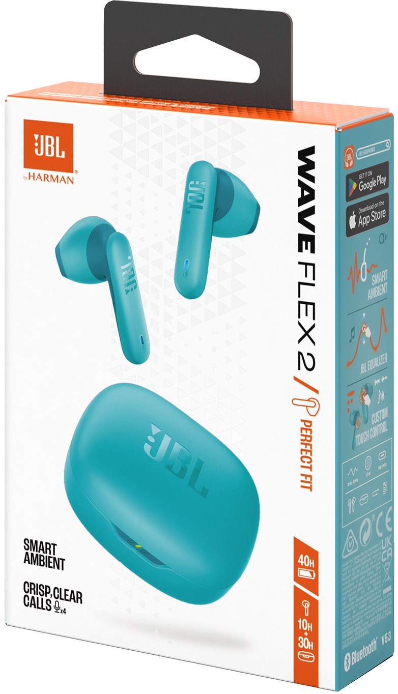 Bluetooth Handsfree JBL Wave Flex 2, TWS, ANC, MultiPoint, Blue JBLWFLEX2BLU