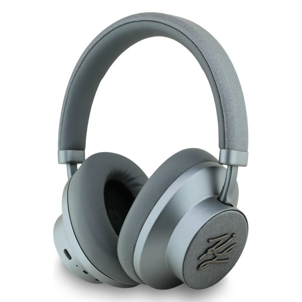 Handsfree Bluetooth Karl Lagerfeld Grained Initials, A2DP, ANC, Grau