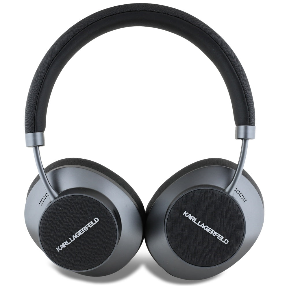 Bluetooth-Headset Karl Lagerfeld Saffiano Elongated, A2DP, ANC, Schwarz