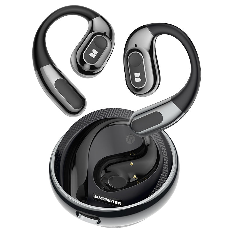 Freisprecheinrichtung Bluetooth Monster AC330 AI Übersetzung, TWS, Schwarz