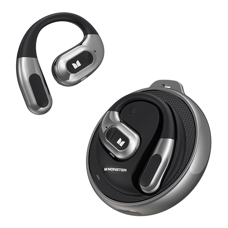 Freisprecheinrichtung Bluetooth Monster AC330 AI Übersetzung, TWS, Schwarz