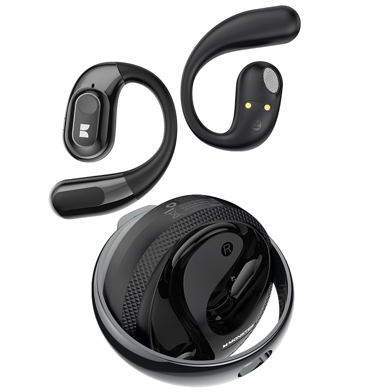 Freisprecheinrichtung Bluetooth Monster AC330 AI Übersetzung, TWS, Schwarz