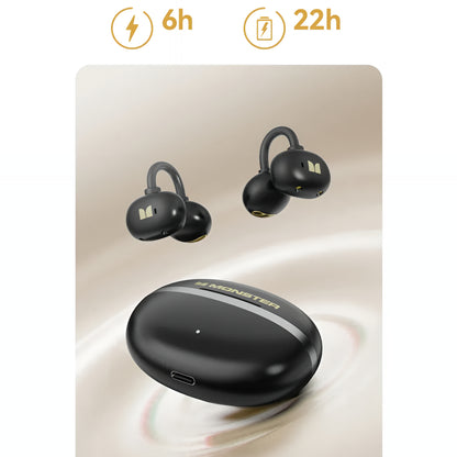 Bluetooth-Headset Monster AirClip AC200, TWS, Schwarz
