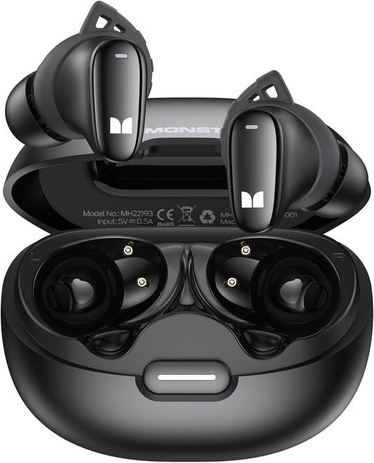 Handsfree Bluetooth Monster N-Lite 206, TWS, Black