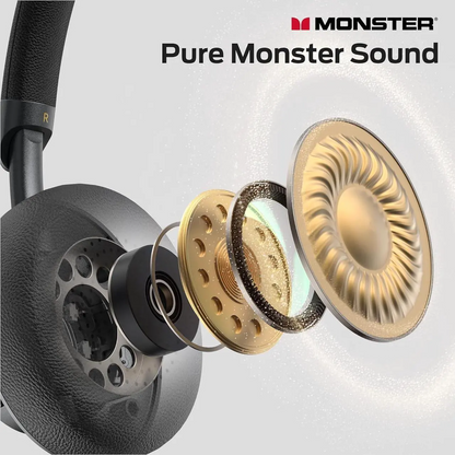 Bluetooth-Headset Monster N-tune mini 02, A2DP, ANC, Schwarz
