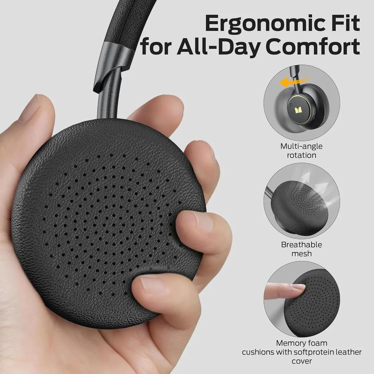 Bluetooth-Headset Monster N-tune mini 02, A2DP, ANC, Schwarz