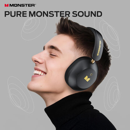 Bluetooth-Headset Monster Persona 6th, MultiPoint, A2DP, ANC, Schwarz
