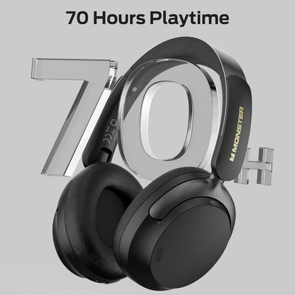 Bluetooth-Headset Monster Persona 3rd, MultiPoint, A2DP, ANC, Schwarz