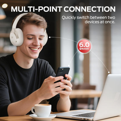 Bluetooth-Headset Monster Persona 5th, MultiPoint, A2DP, ANC, Weiß