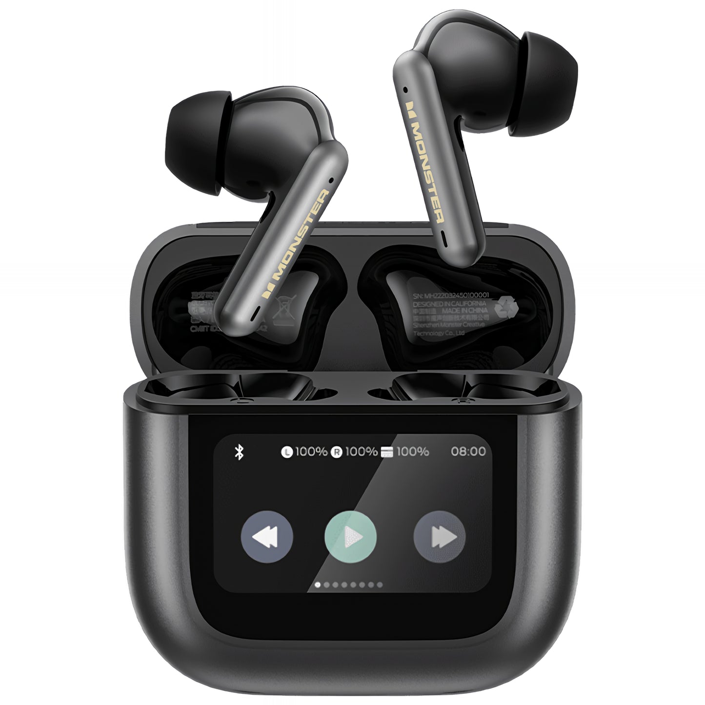 Bluetooth-Freisprecheinrichtung Monster TH300, TWS, Schwarz