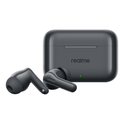 Handsfree Bluetooth Realme Buds T200, TWS, ANC, MultiPoint, Grau