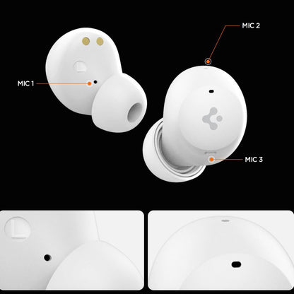 Handsfree Bluetooth Spigen SA2401, TWS, ANC, White ASD07963