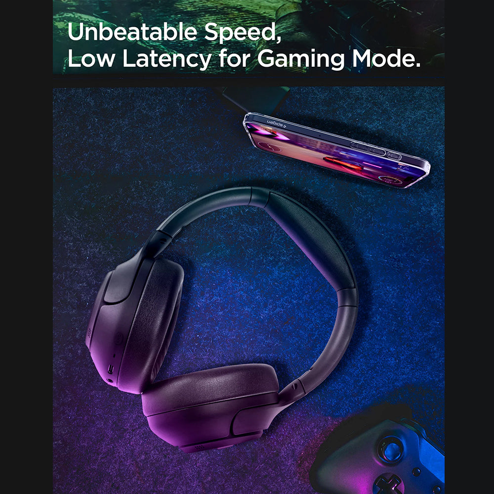 Handsfree Bluetooth Spigen SA2403, A2DP, ANC, Schwarz ASD09691