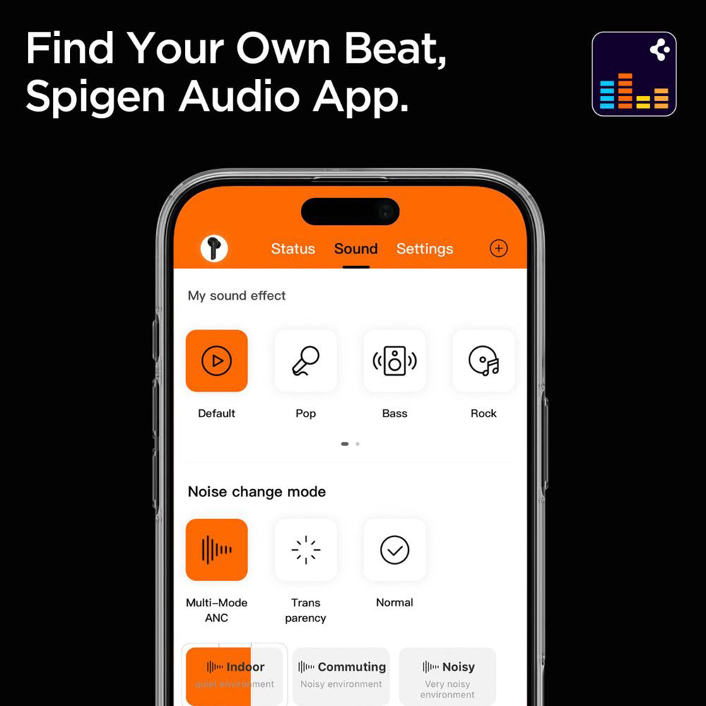 Handsfree Bluetooth Spigen SA2403, A2DP, ANC, Schwarz ASD09691