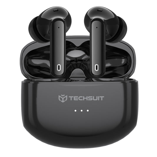 Handsfree Bluetooth Techsuit CW1 Audira Pro, TWS, ANC, Schwarz