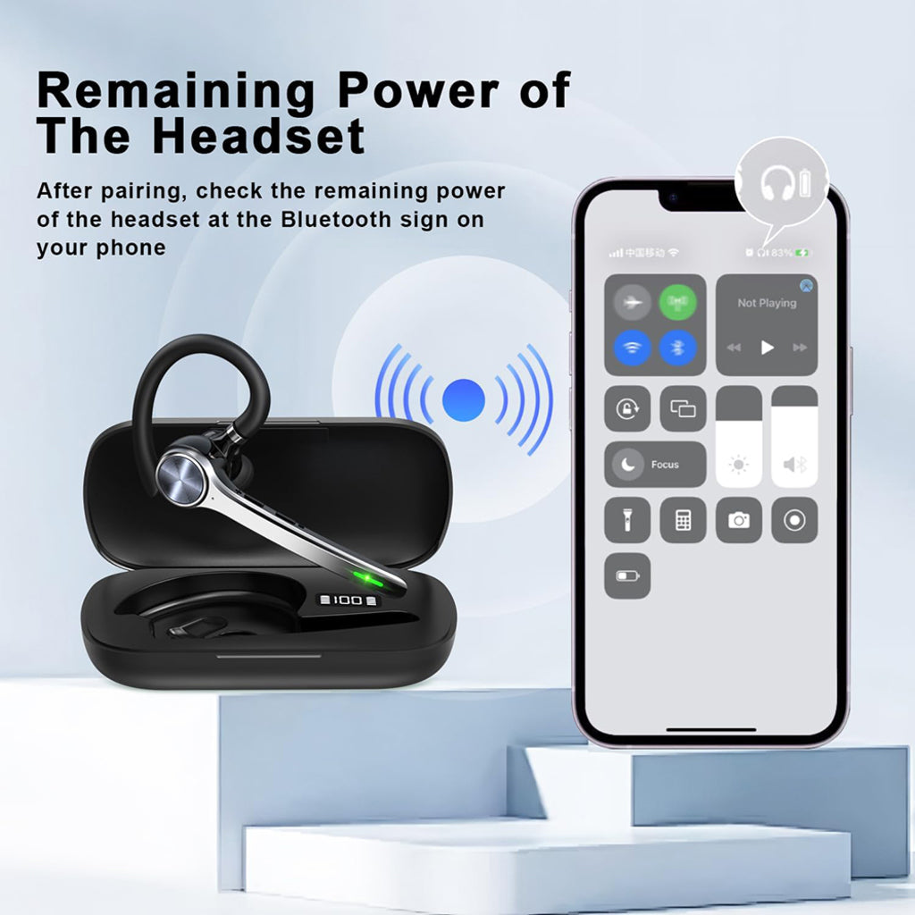 Freisprech-Bluetooth Techsuit NeXound G7, MultiPoint, A2DP, Schwarz