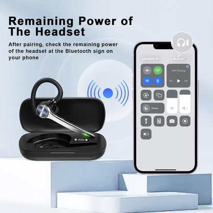 Freisprech-Bluetooth Techsuit NeXound G7, MultiPoint, A2DP, Schwarz