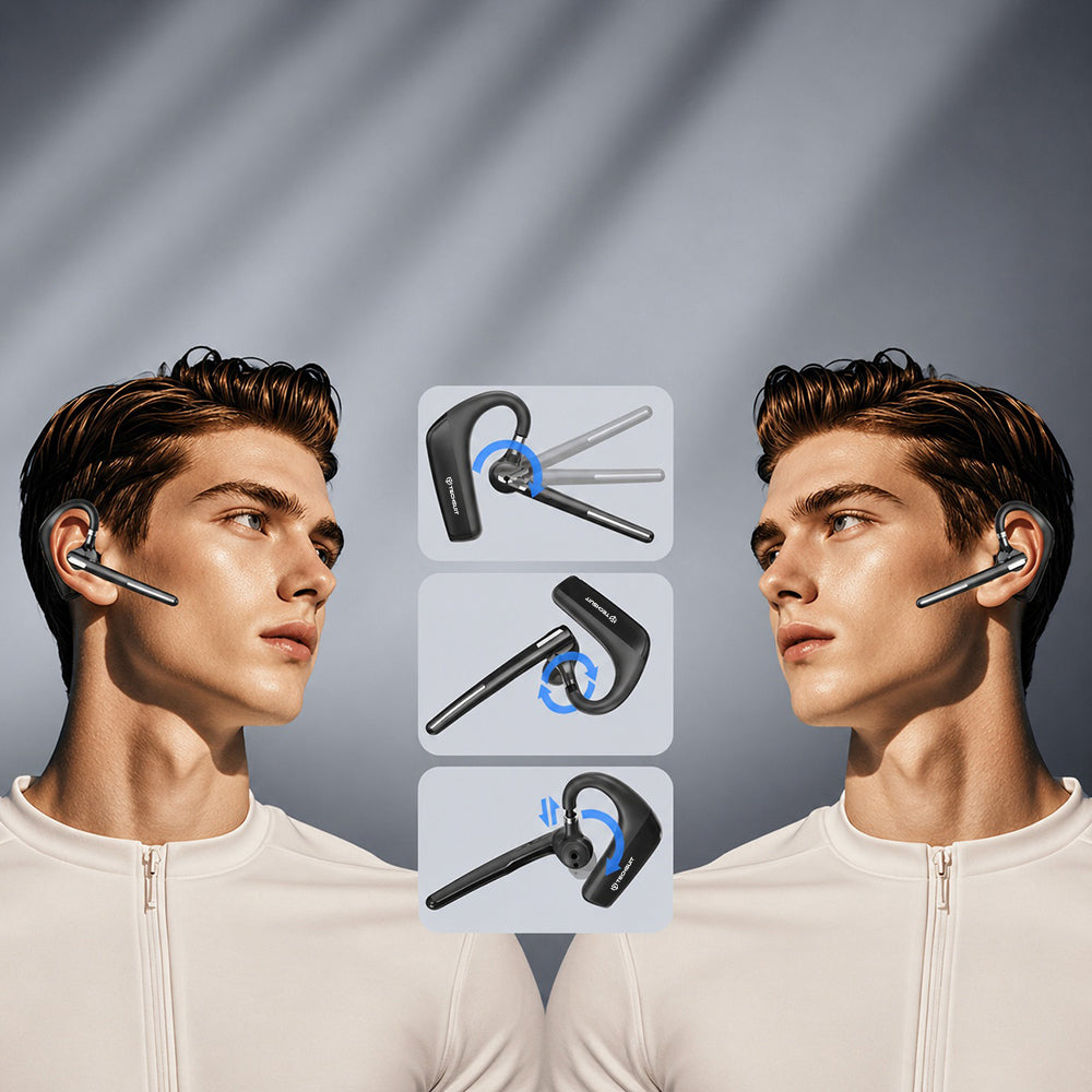 Handsfree Bluetooth Techsuit PowerTalks G6, MultiPoint, A2DP, Black