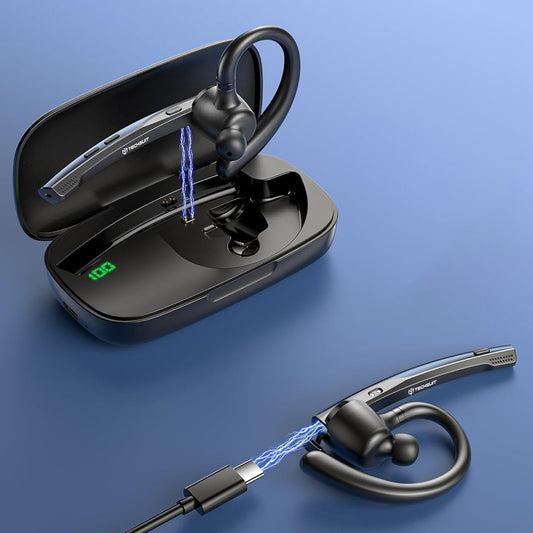 Freisprech-Bluetooth Techsuit Vocelis Pro CB4, A2DP, Blau