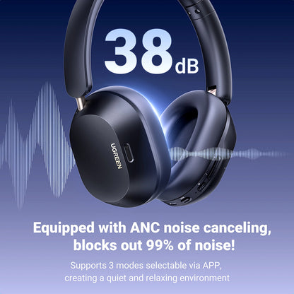 Handsfree Bluetooth UGREEN HiTune Max5C HP203, A2DP, ANC, Blau