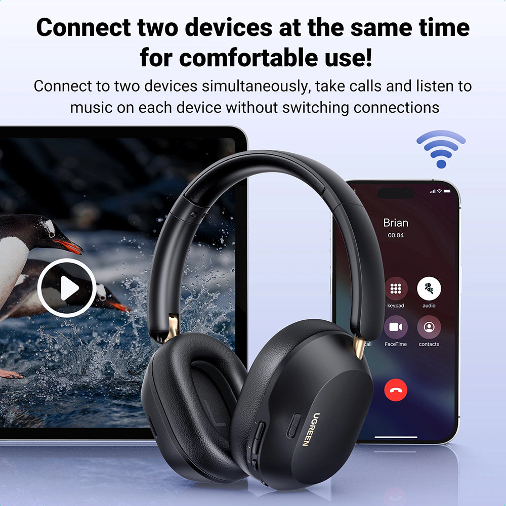 Handsfree Bluetooth UGREEN HiTune Max5C HP203, A2DP, ANC, Blau