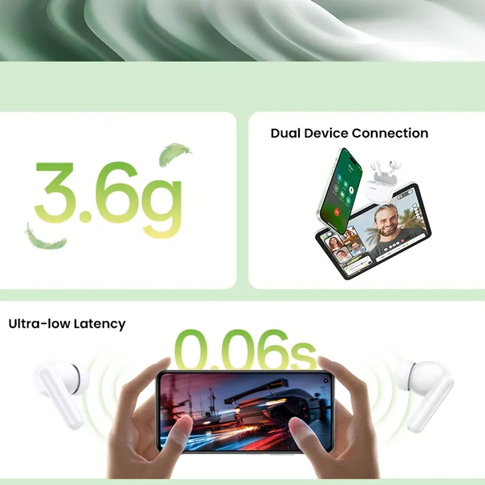 UGREEN HiTune P3 WS207 Bluetooth Handsfree, TWS, MultiPoint, White