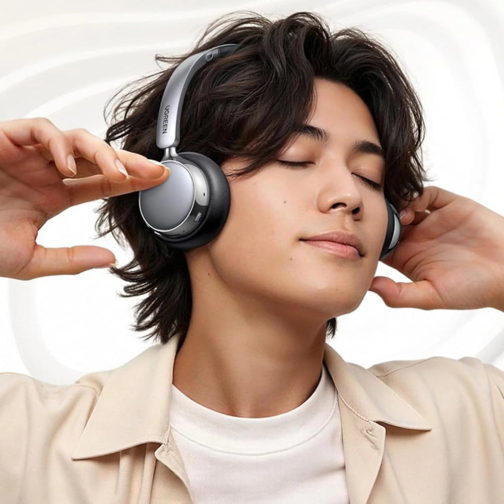 Handsfree Bluetooth UGREEN HiTune Studio Plus HP207, A2DP, ANC, Silber