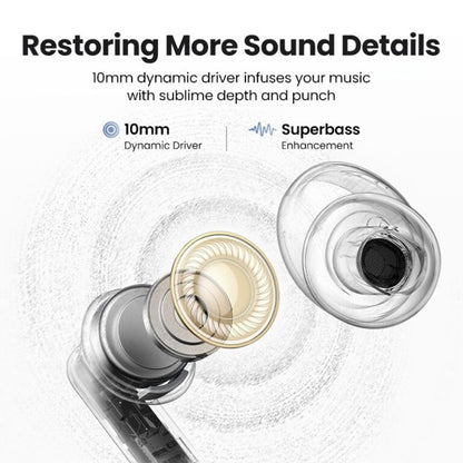 Handsfree Bluetooth UGREEN HiTune T3 Pro WS206, TWS, ANC, MultiPoint, Weiß