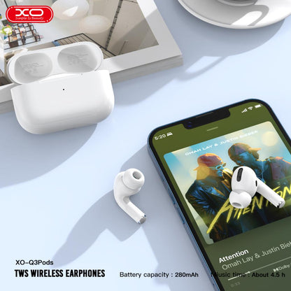 Handsfree Bluetooth XO Design Q3 Pods, TWS, Weiß