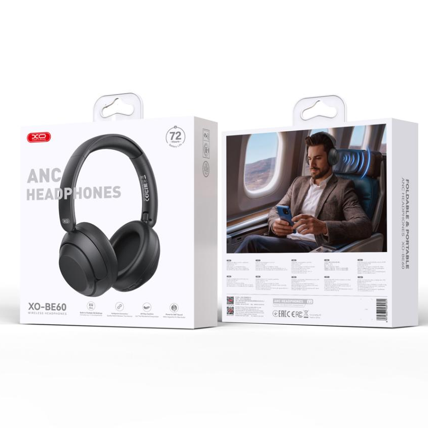 Bluetooth-Freisprecheinrichtung XO Design BE60, A2DP, ANC, Schwarz