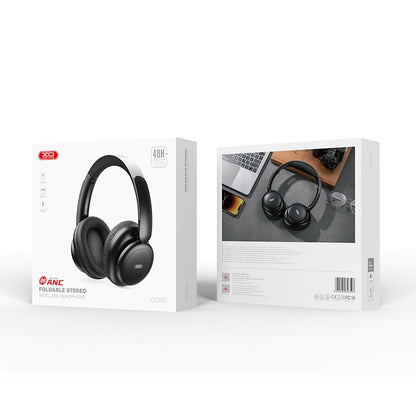XO Design BE40 Over-Ear Bluetooth Kopfhörer | Schwarz | ANC | 40h Akku
