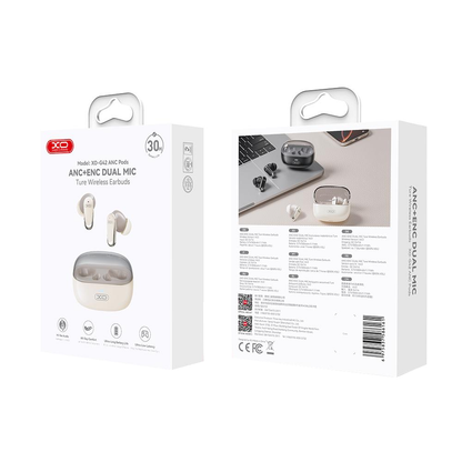 Handsfree Bluetooth XO Design G42, TWS, ANC, Beige