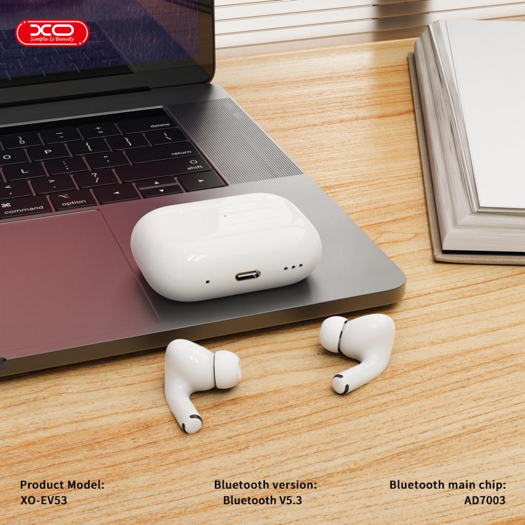 Handsfree Bluetooth XO Design EV53, TWS, ANC, Weiß
