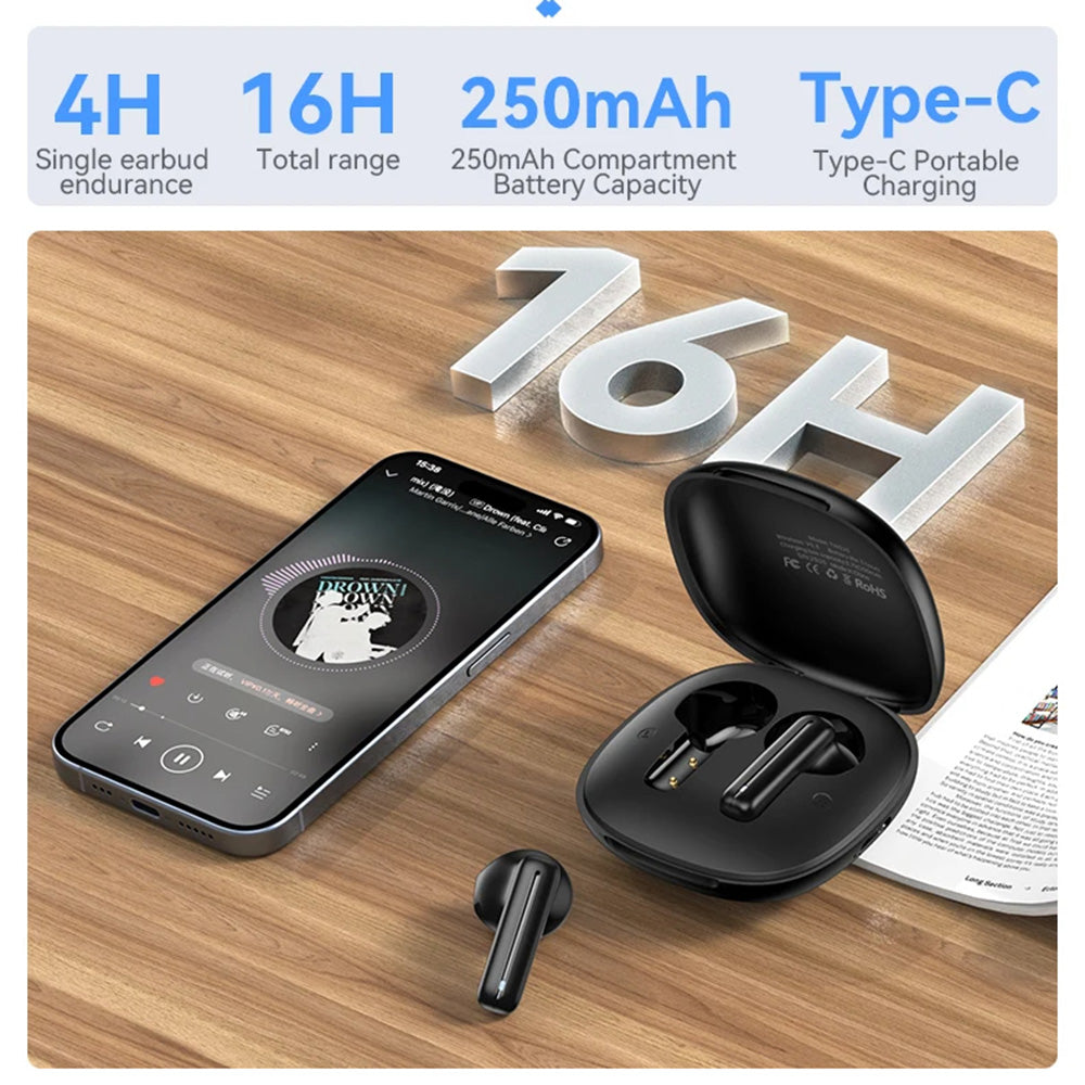 Handsfree Bluetooth Yesido TWS25, TWS, Schwarz