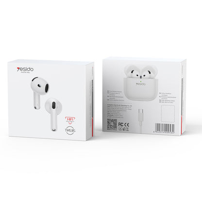 Handsfree Bluetooth Yesido TWS31S, TWS, Weiß