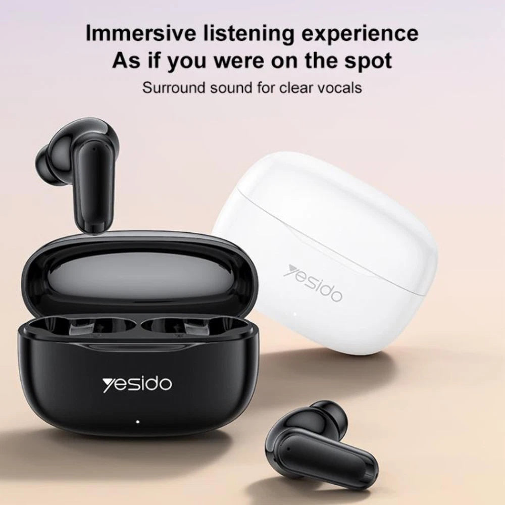 Bluetooth-Freisprecheinrichtung Yesido TWS38, TWS, Schwarz