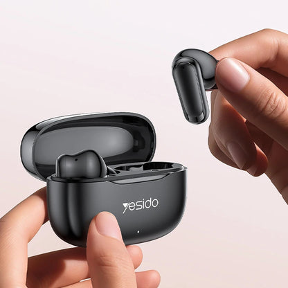 Bluetooth-Freisprecheinrichtung Yesido TWS38, TWS, Schwarz