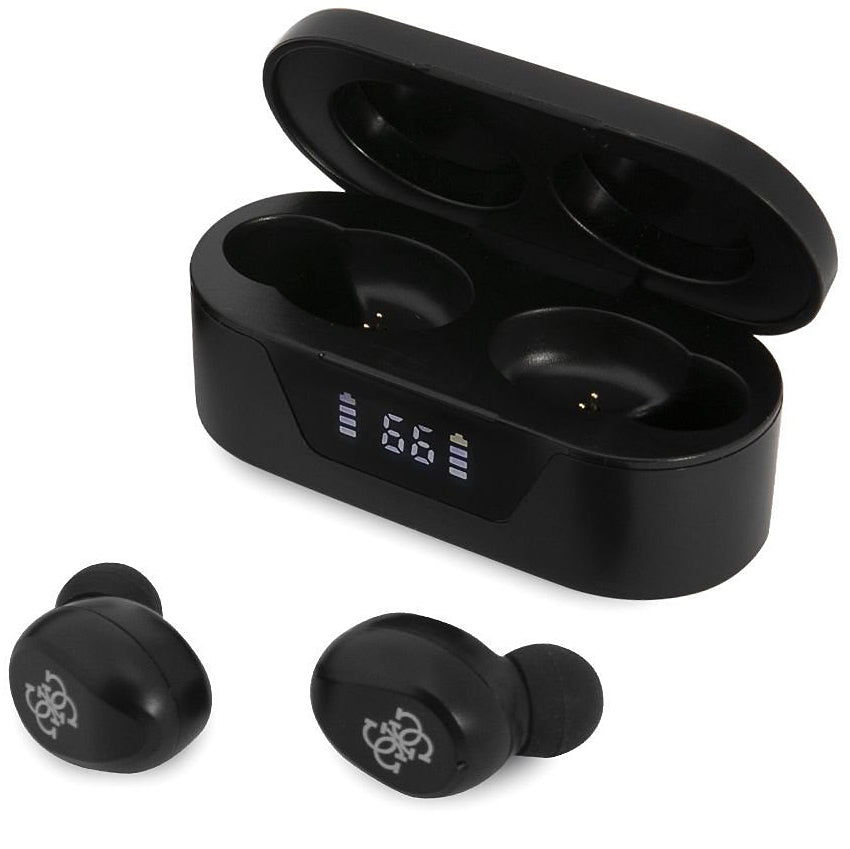 Handsfree Bluetooth Guess Classic Logo, TWS, Schwarz