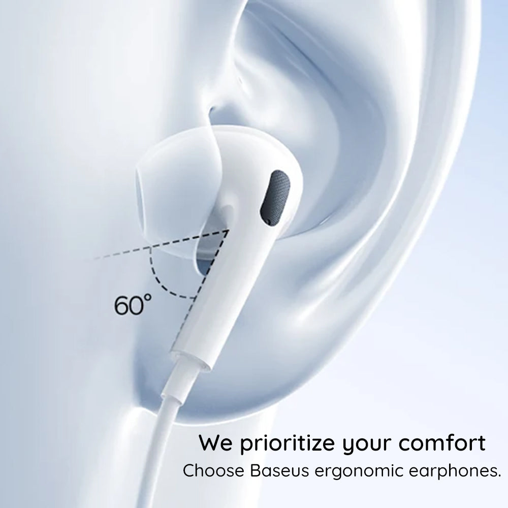 Handsfree USB-C Baseus Encok CZ19, Weiß A00182201213-00