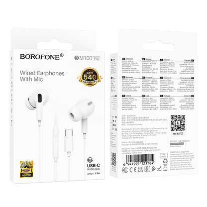 USB-C Freisprecheinrichtung Borofone BM100 Pro Fuente, Weiß