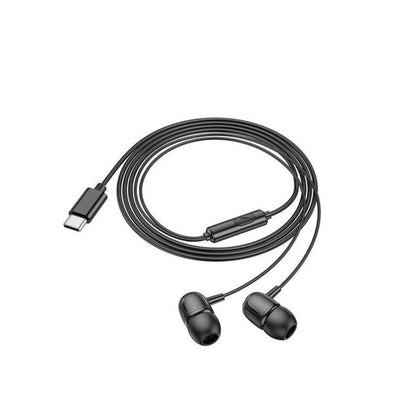 Handsfree USB-C Borofone BM77 Delicious, Schwarz