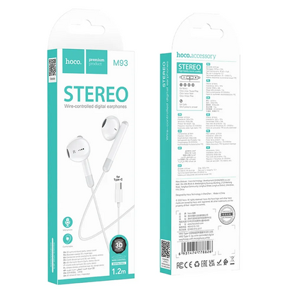 Freisprecheinrichtung USB-C HOCO M93, Weiß