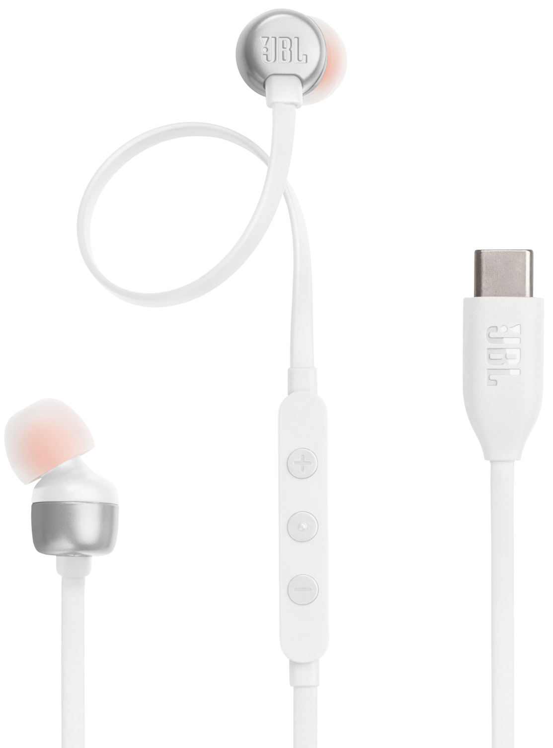 Handsfree USB-C JBL Tune 310C, White JBLT310CWHT
