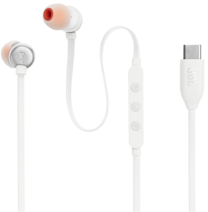 Handsfree USB-C JBL Tune 310C, White JBLT310CWHT