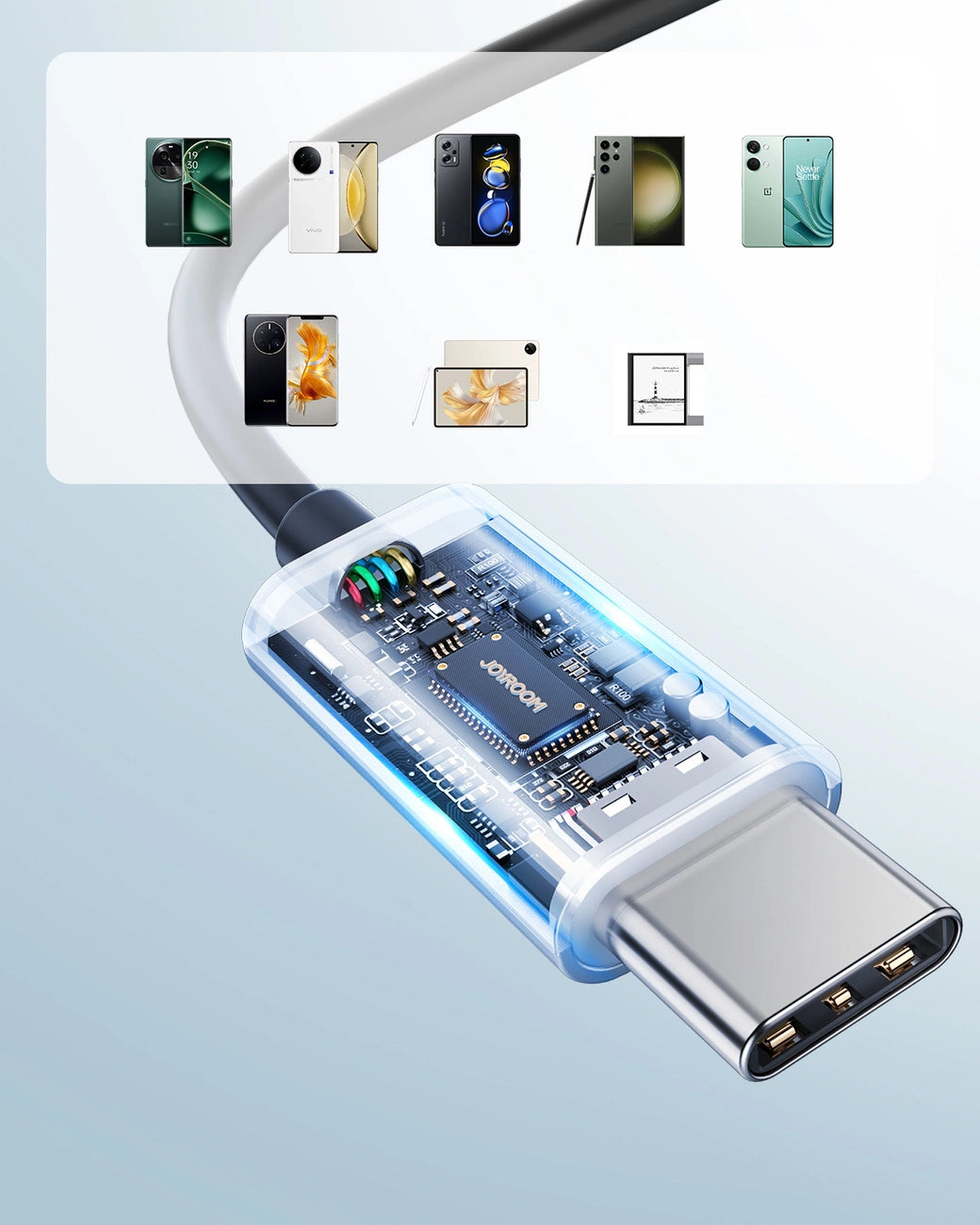 Handsfree USB-C Joyroom JR-EC07, Schwarz