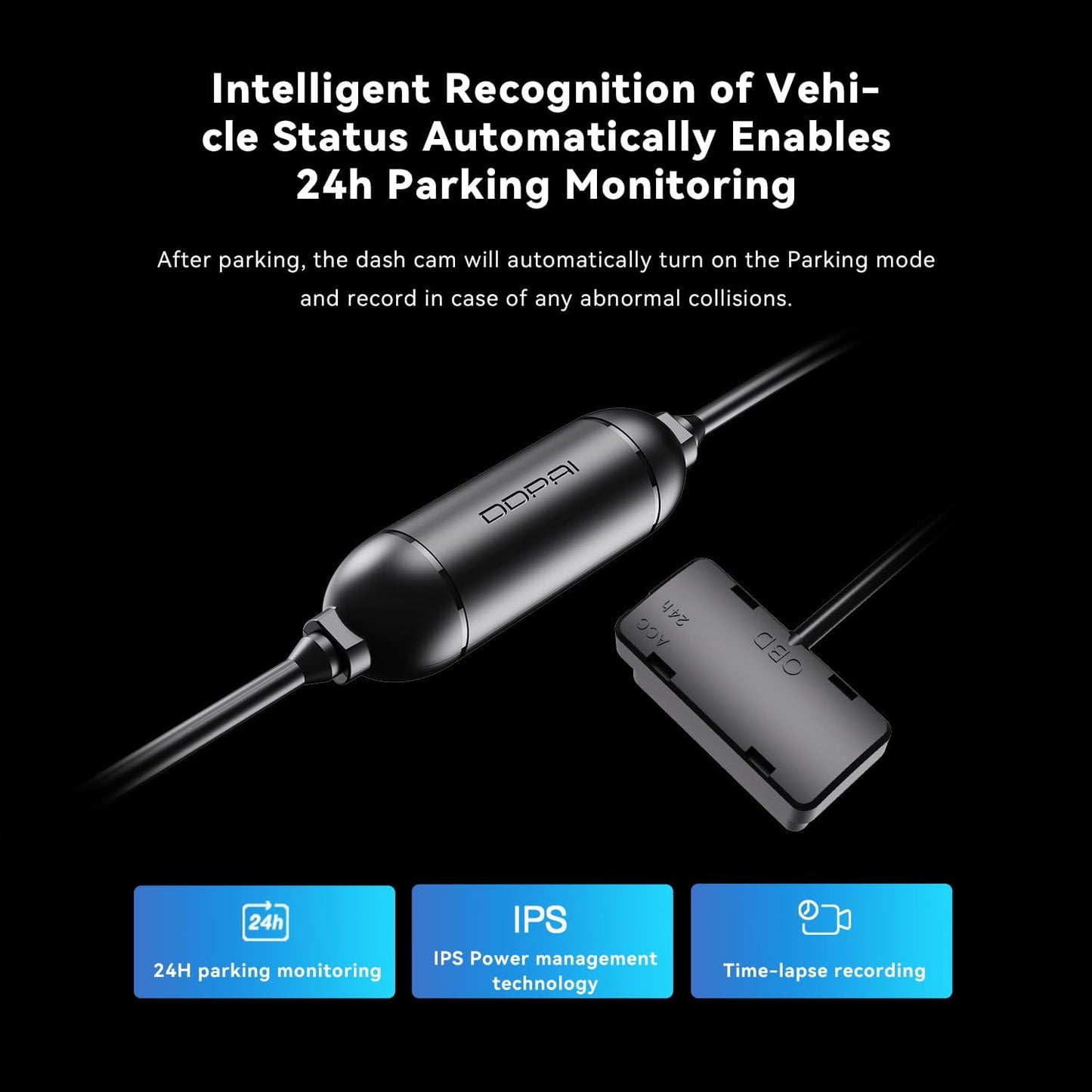 Hardwire OBD DDPAI DC001 für Kamera E3 / Mini5 / N1 Dual / N3 / N3 Pro / N5 Dual / Z40 / Z50