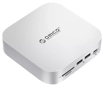 Multifunktionaler Hub Orico MiniLink M48PR für Apple Mac Mini M4, 9in1, Silber