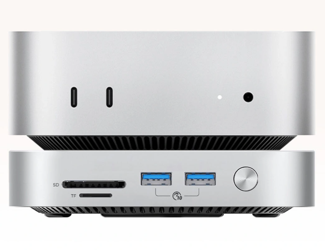 Multifunktionaler Hub Orico MiniLink M49P für Apple Mac Mini M4, 9in1, Silber