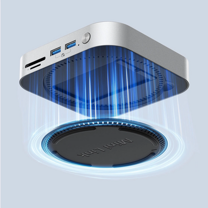 Multifunktionaler Hub Orico MiniLink M49P für Apple Mac Mini M4, 9in1, Silber